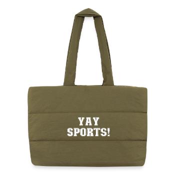 Yay Sports – Fan de sport sans méfiance (femmes) - Sac shopping matelassé - safari green - Devant
