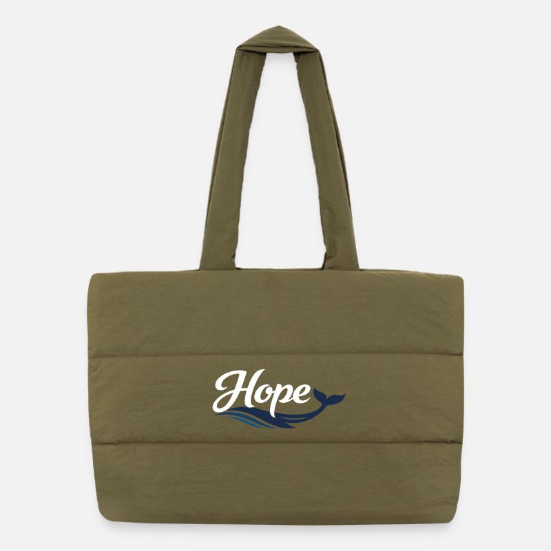 Hope Wal Typographie Sac shopping matelassé