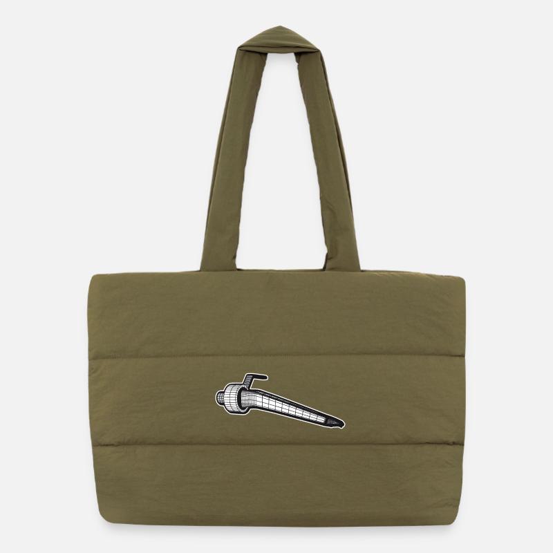 DJ-System, Djing, Needle, Turntablism Puffer-Einkaufstasche