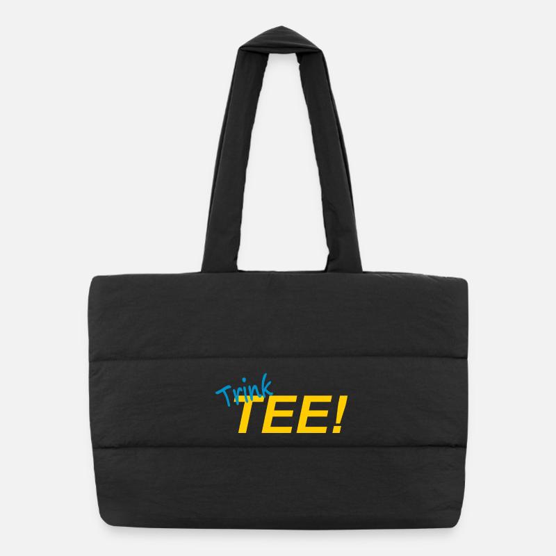 DRINK TEA! Puffer Shopping Bag