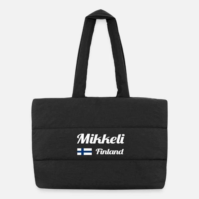 Mikkeli Finlande- Imprimés élégants Sac shopping matelassé
