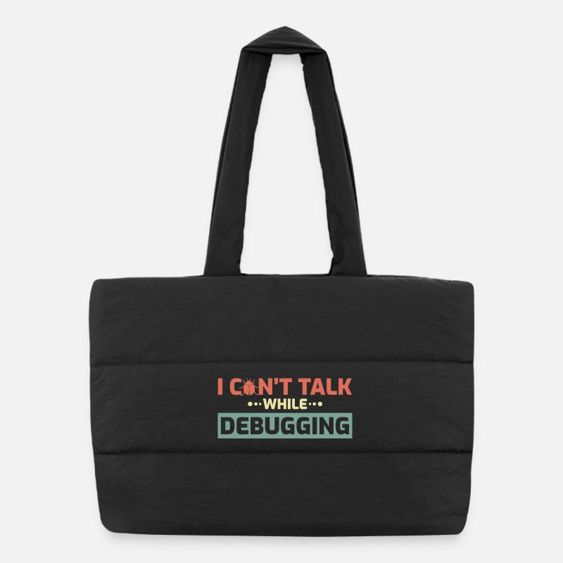 Je ne peux pas parler pendant le débogage Sac shopping matelassé
