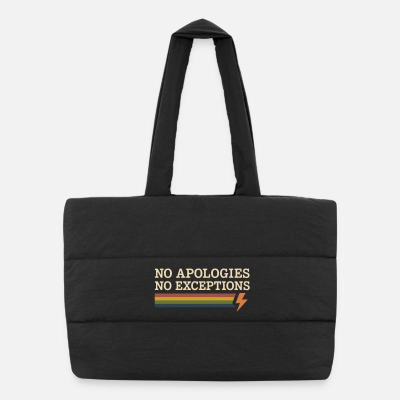 Groovy Pride Retro Equality Queer Story Puffer Shopping Bag