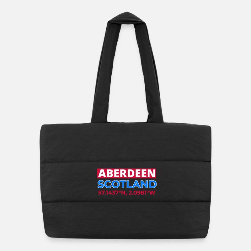 Coordonnées d’Aberdeen Écosse Sac shopping matelassé