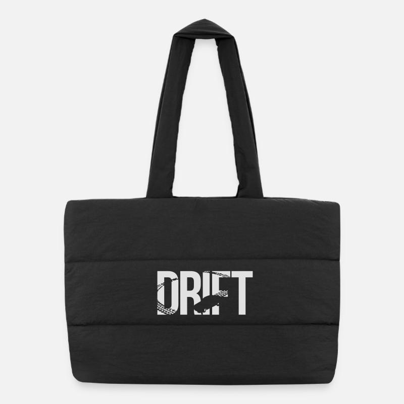 drift - Sac shopping matelassé - noir
