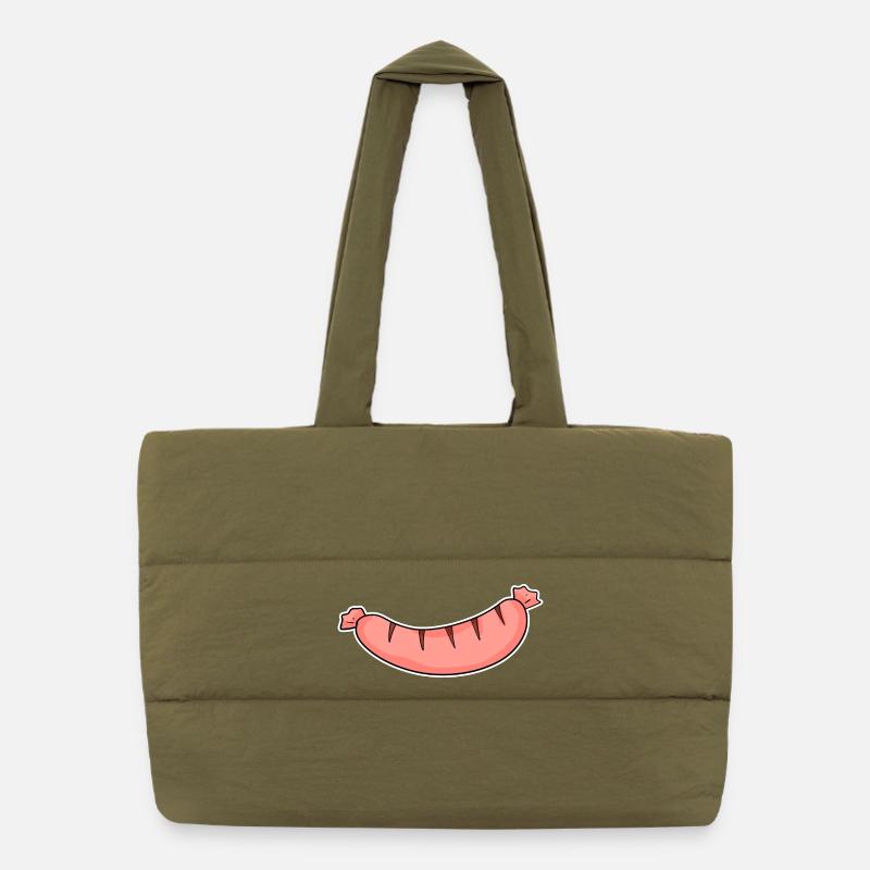 Motif de saucisse Sac shopping matelassé