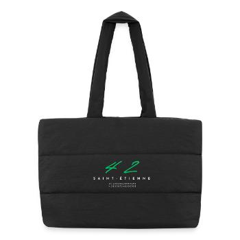 Saint-étienne - cadeau - hollywood - Sac shopping matelassé - noir - Devant