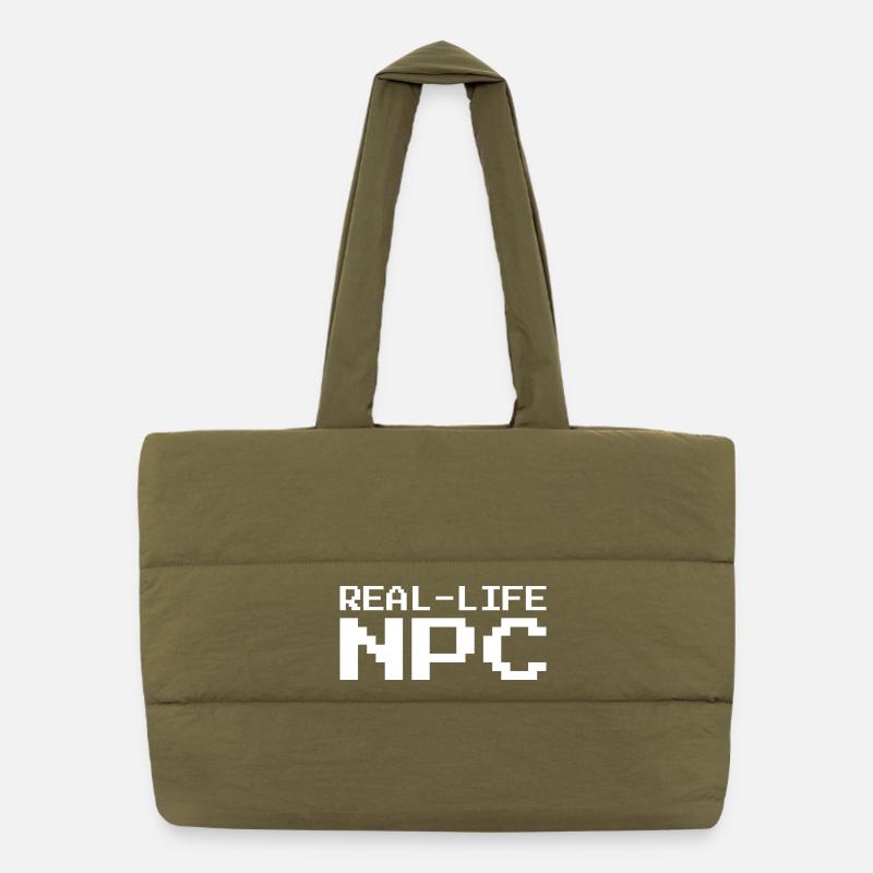 Real Life NPC Gaming Puffer Shopping Bag