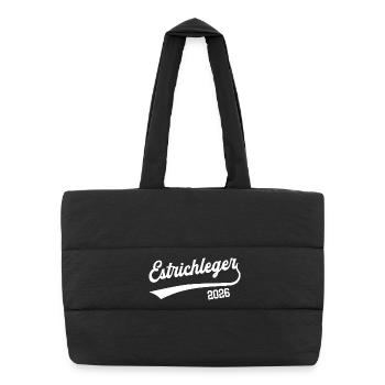 Screed Layer 2026 Apprenticeship Profession Floor Layer - Puffer Shopping Bag - black - Front