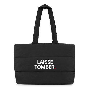 Drop it - Puffer Shopping Bag - black - Front