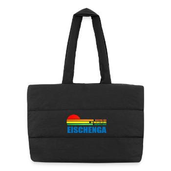 heid moi ned an moang denga oafoch a boa eischenga - Puffer Shopping Bag - black - Front
