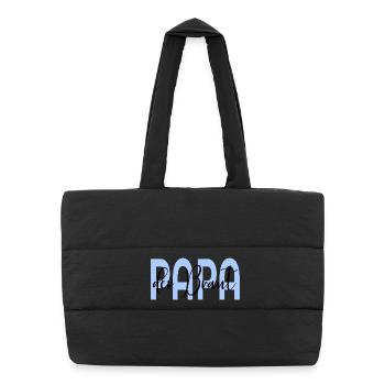 Wedding Dad of the Bride - Puffer Shopping Bag - black - Front