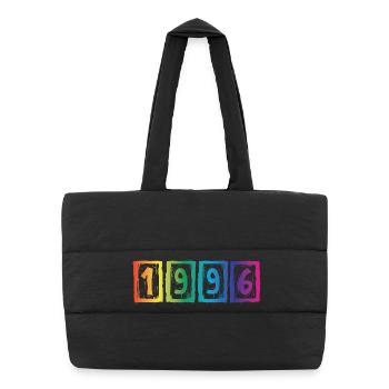 Millésime 1996 - Sac shopping matelassé - noir - Devant
