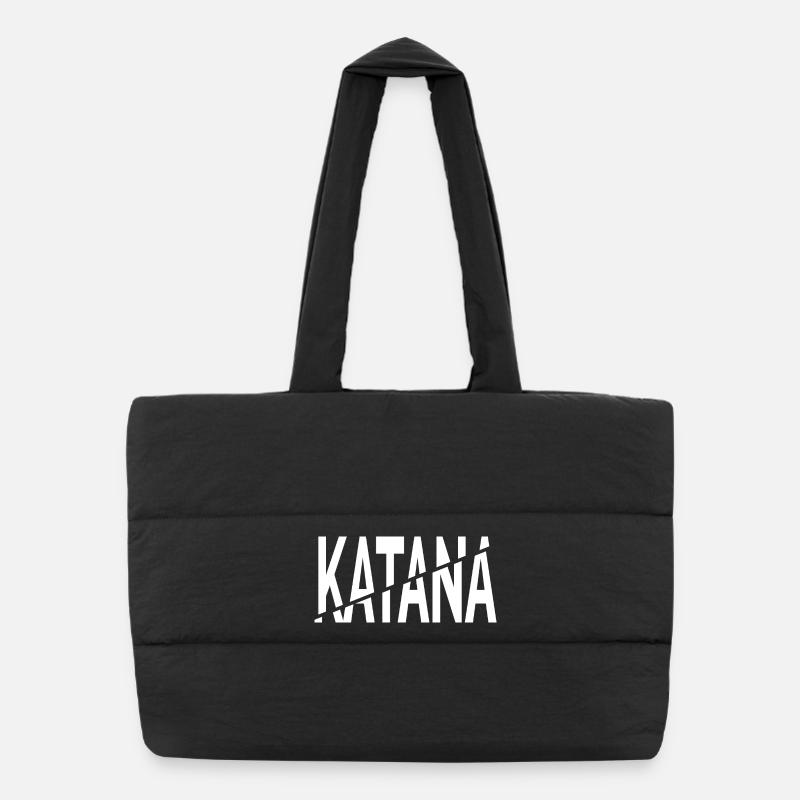 Coupe Katana - Sac shopping matelassé - noir