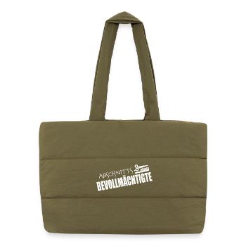 SECTION AGENTS - Puffer Shopping Bag - safari green - Front