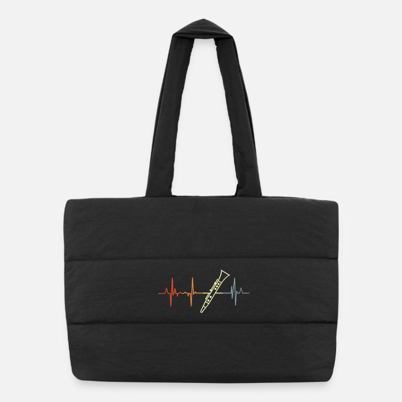 J’adore les clarinettes Sac shopping matelassé