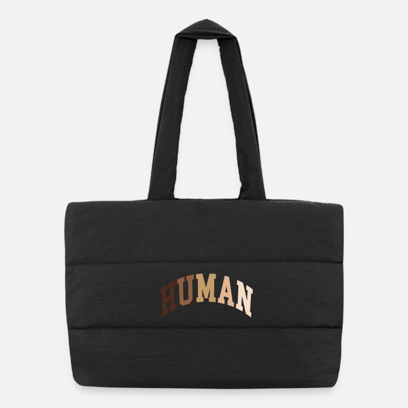 Humain Humain Africain Sac shopping matelassé