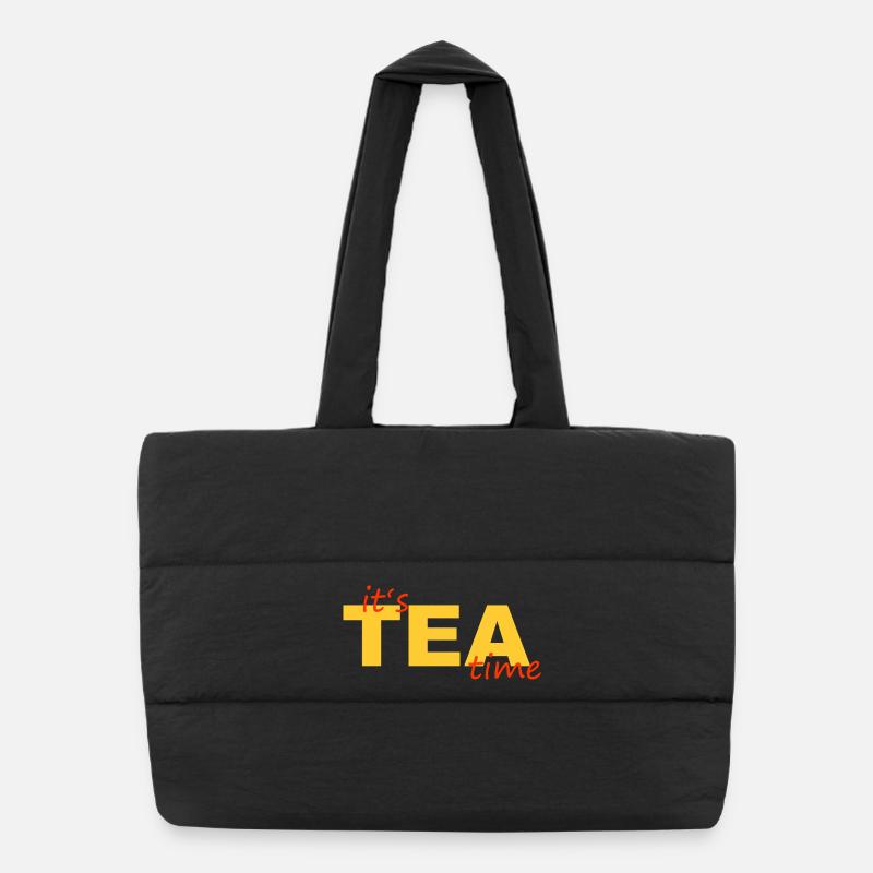 L’heure du thé Sac shopping matelassé