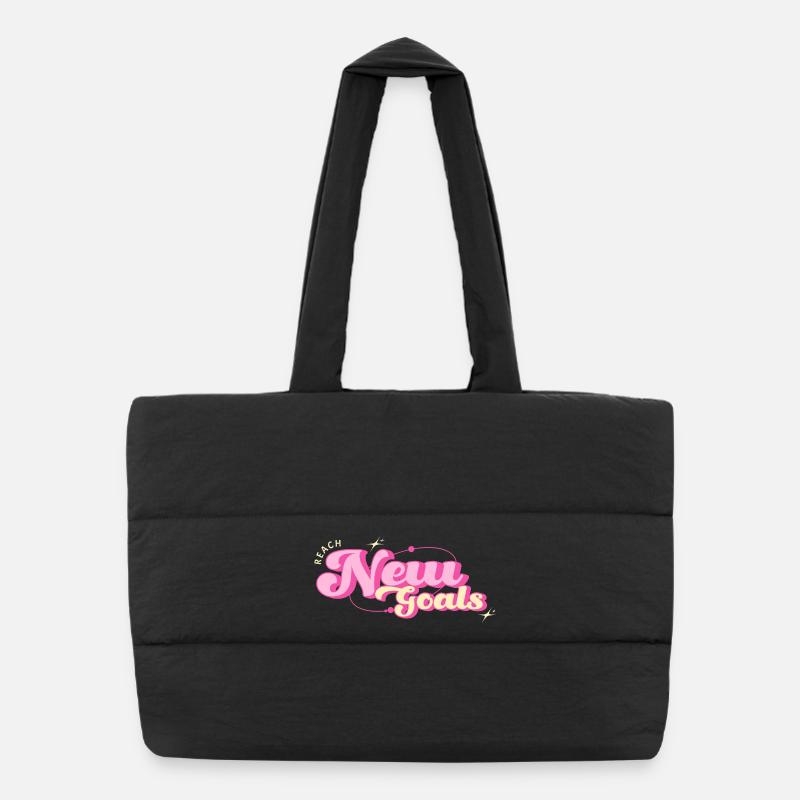 Lenses Neuf Néon Puffer-Einkaufstasche
