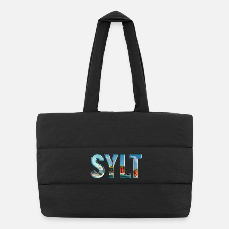 SYLT – maritime, elegant, Nordic Puffer Shopping Bag