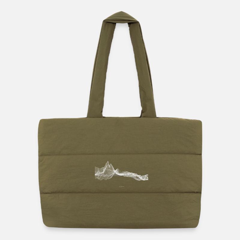 Digital Matterhorn Puffer Shopping Bag