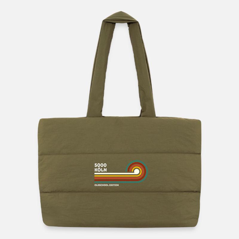 Cologne Chemise Rétro Oldschool 5000 Code Postal Souvenir Sac shopping matelassé