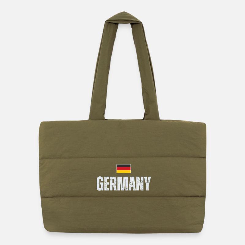 German flag, German patriot Puffer Shopping Bag