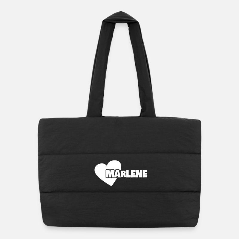 Prénom Marlene Sac shopping matelassé
