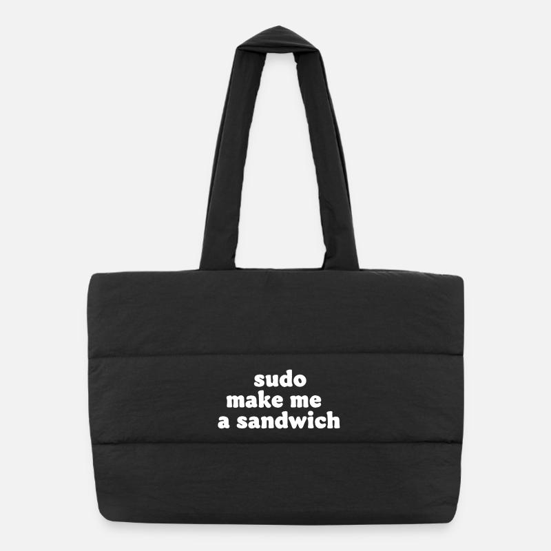 Sudo Commando Meme Sandwich Sac shopping matelassé