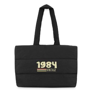 1984-Anniversary-1984-retro-1984 - Puffer Shopping Bag - black - Front