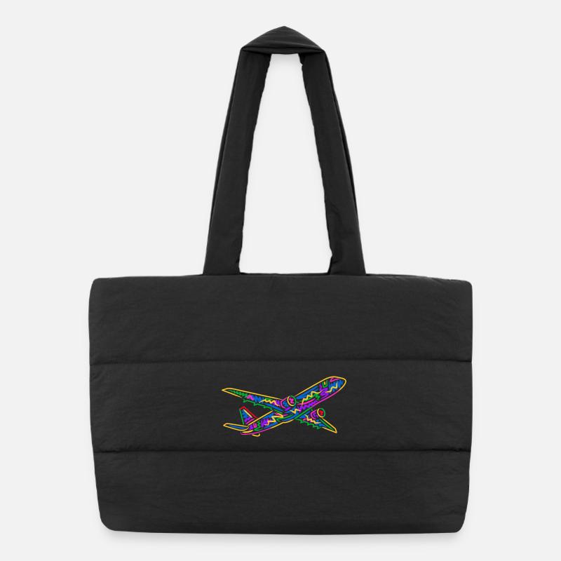 Pilote d’avion coloré Enfants Hommes Garçons Pilote Sac shopping matelassé