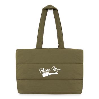 Maler Mutter - Puffer-Einkaufstasche - safari Green - Vorne