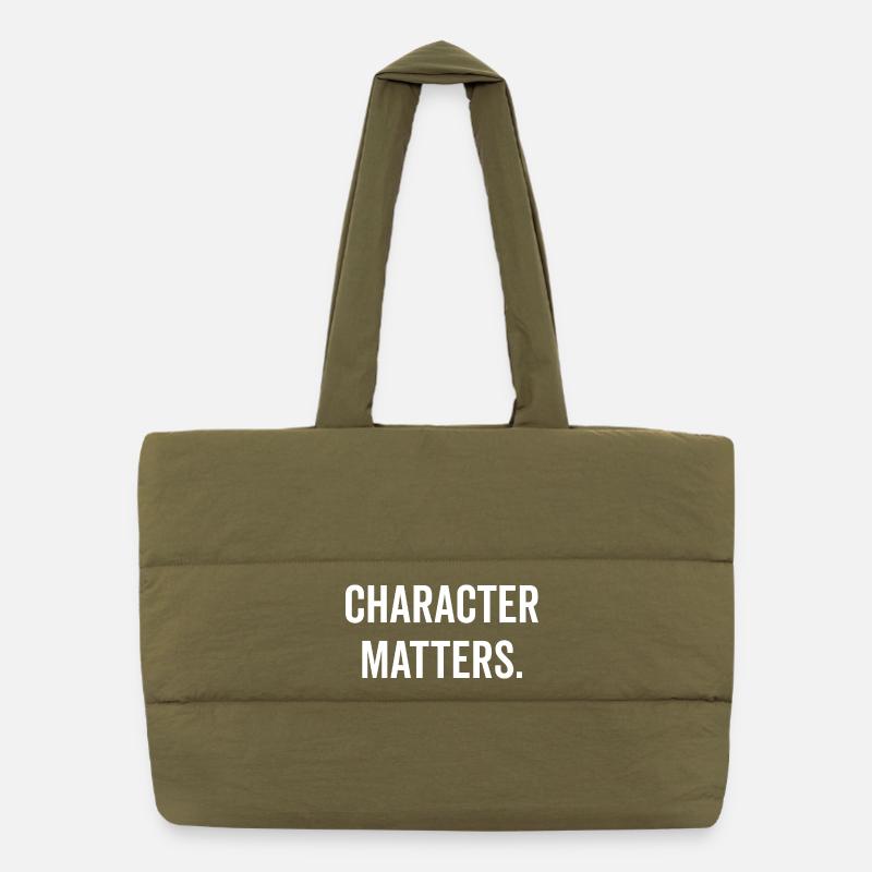 Character Matters Puffer Shopping Bag