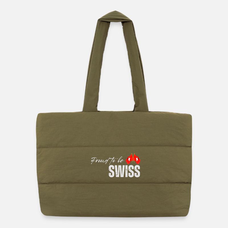 Stolzer Schweizer, ich liebe die Schweiz Puffer-Einkaufstasche