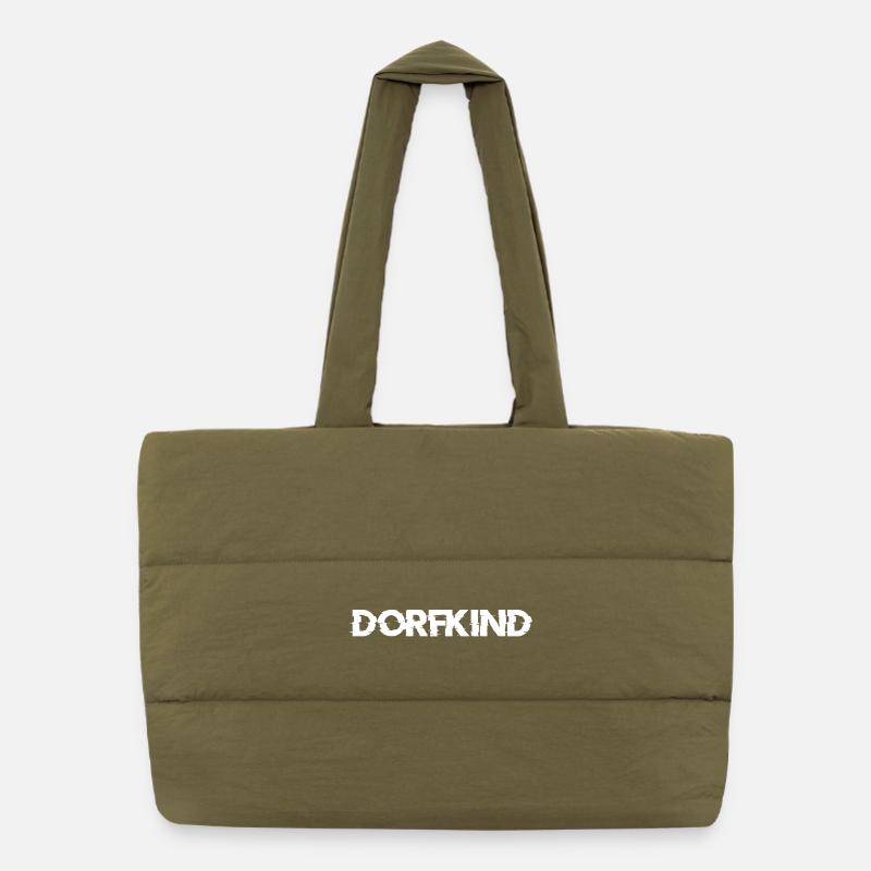 Dorfkind Puffer-Einkaufstasche
