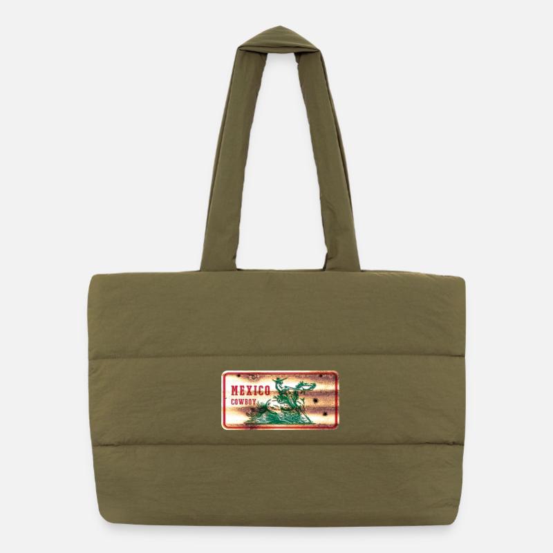 bouclier de cowboy du Mexique Sac shopping matelassé