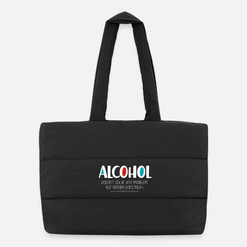 Alcool (foncé) Sac shopping matelassé