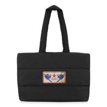 Bouclier du Texas - Sac shopping matelassé - noir - Devant