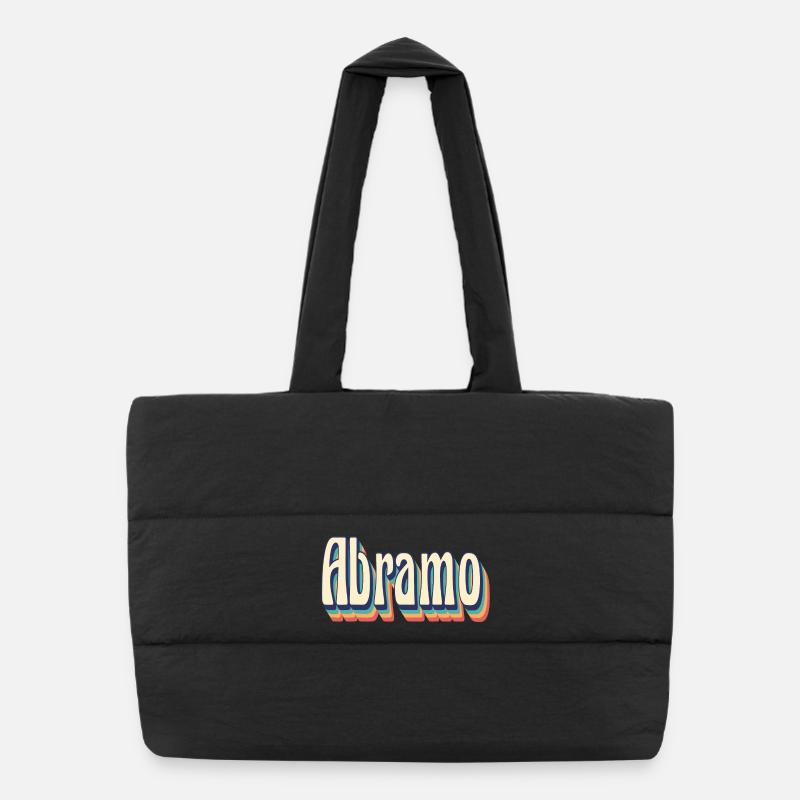 T-shirt Abraham rétro style vintage idée cadeau Sac shopping matelassé