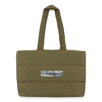 Pilote cargo DC-4 - Sac shopping matelassé - safari green - Devant
