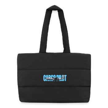 Pilote cargo C-130 - Sac shopping matelassé - noir - Devant