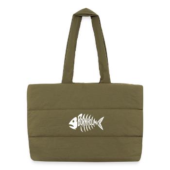 Bornholm Grätenstyle - Puffer-Einkaufstasche - safari Green - Vorne