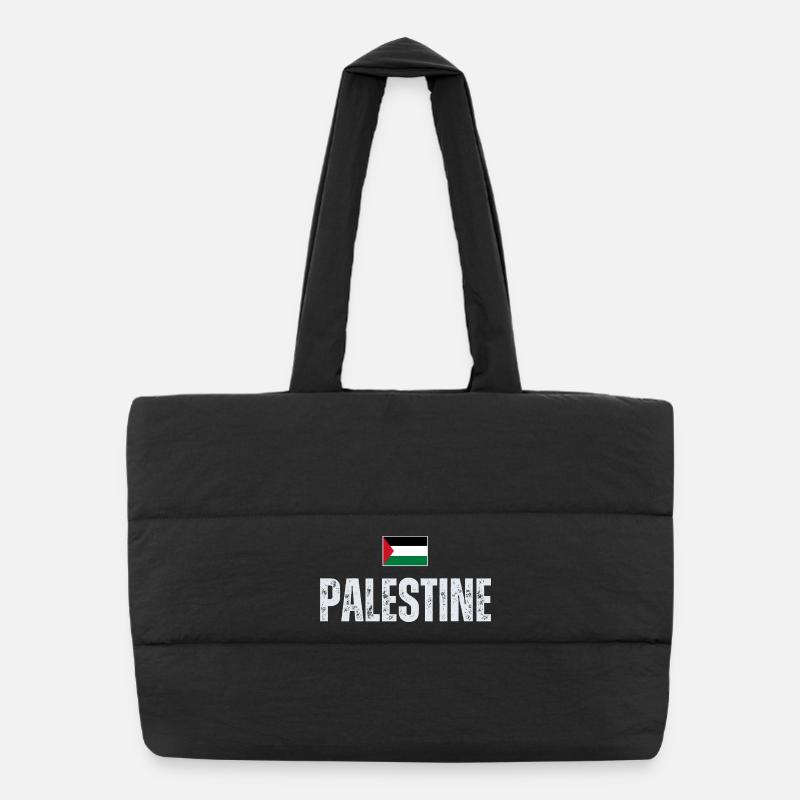 Palestinian flag, Palestinian patriot Puffer Shopping Bag