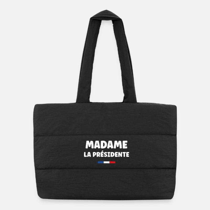 Présidente - Sac shopping matelassé - noir
