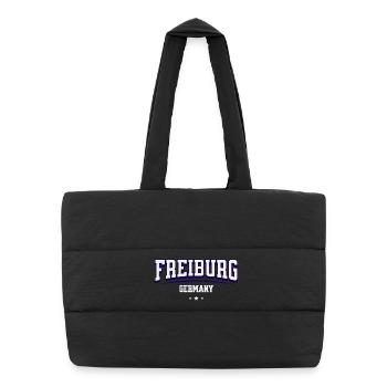 Collège de Fribourg, Allemagne Design - Sac shopping matelassé - noir - Devant