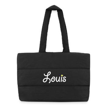 Louis - Puffer Shopping Bag - black - Front