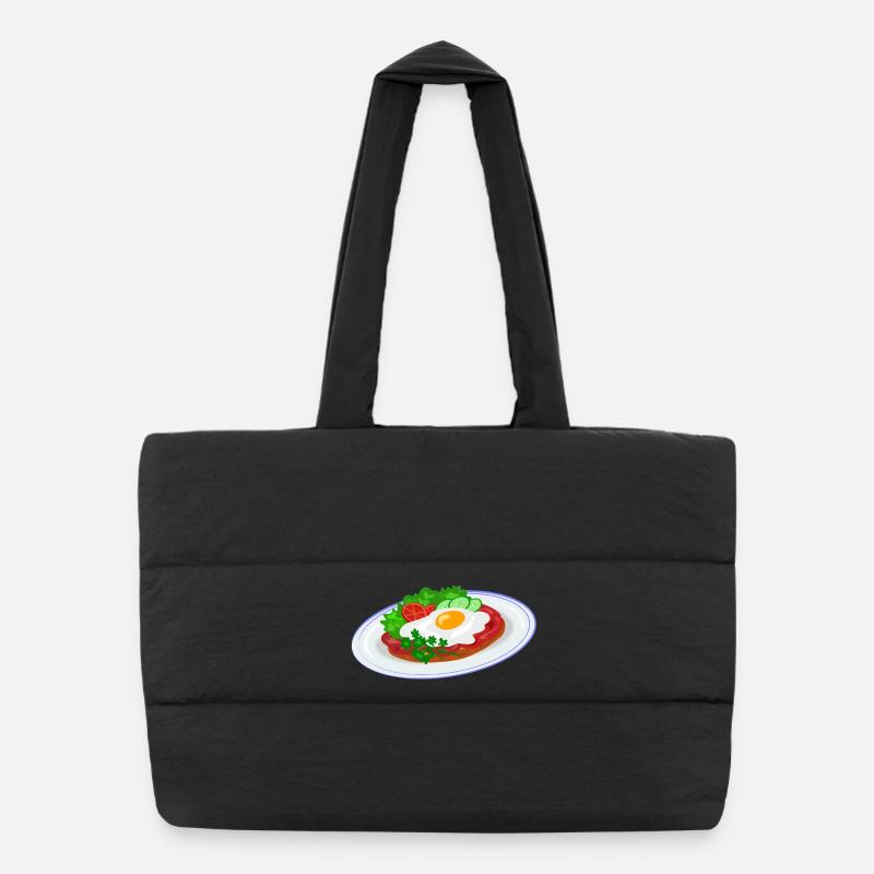 Petit-déjeuner anglais traditionnel Sac shopping matelassé