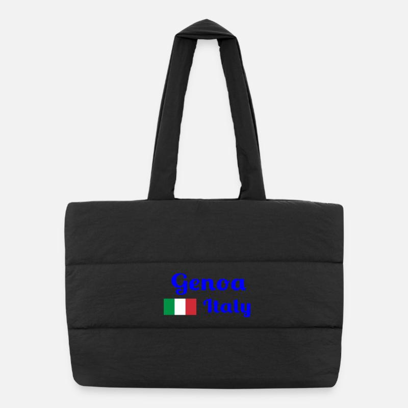 Genoa Italia - Stylish prints Puffer Shopping Bag