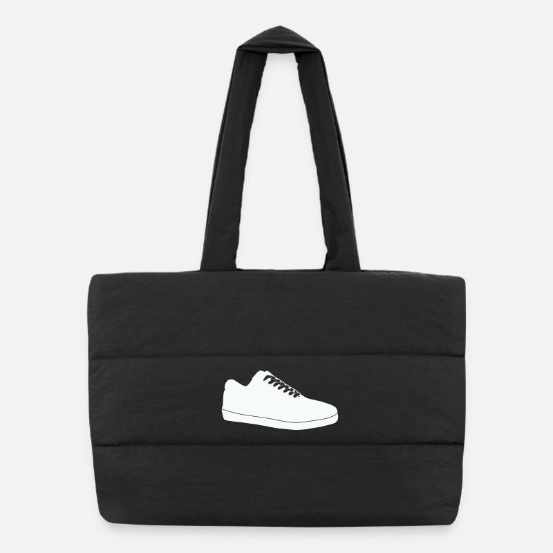 Silhouette de chaussures en ligne Sac shopping matelassé