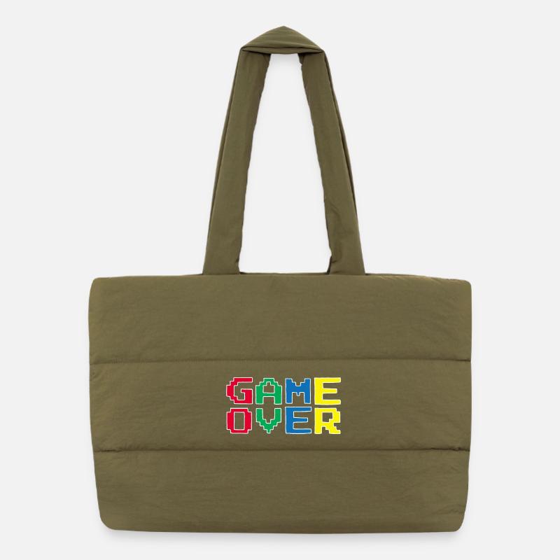 Jeu vidéo vintage Sac shopping matelassé